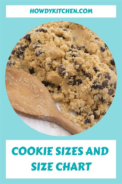 Cookie Sizes and Size Chart | Cookie recipes homemade, Crispy cookies ...