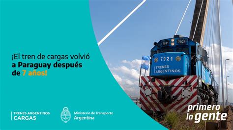 Ministerio De Transporte On Twitter El Tren De Cargas Volvi A