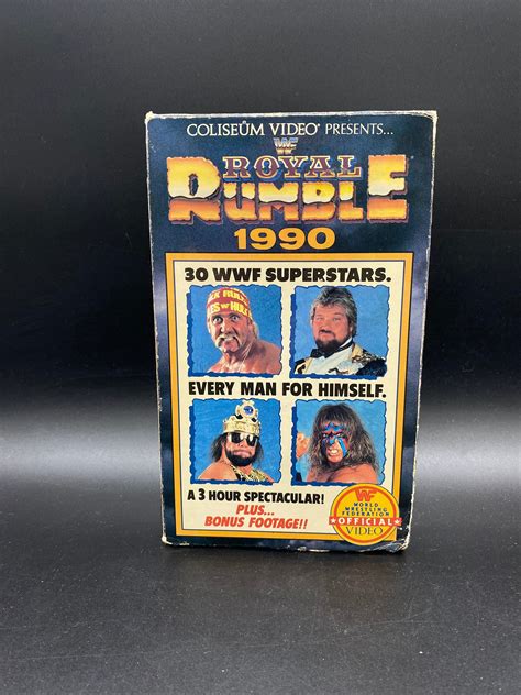 Vintage WWF Royal Rumble 1990 VHS Coliseum Video Presents WWF Royal