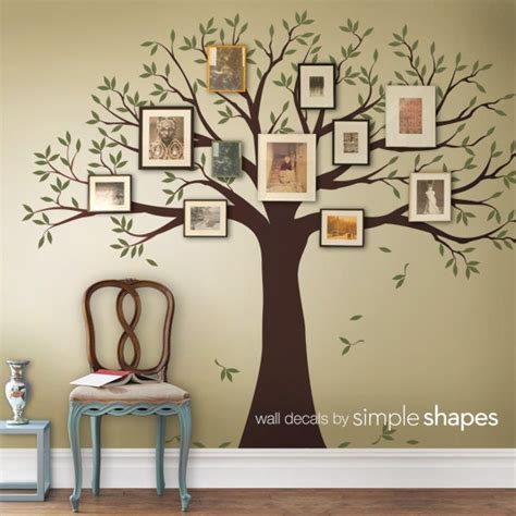 Wall Decal Family Tree Wall Decal Sticker Family Photo Tree | Etsy