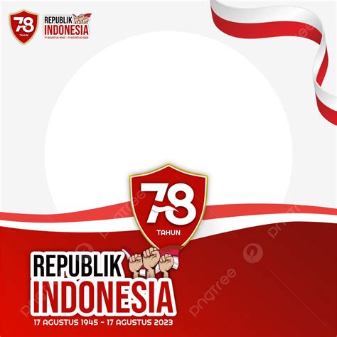 Gambar Hut Ri Ke 78 Official Design Happy Twibbonize Template Merah Hari Kemerdekaan Indonesia