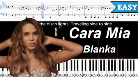 Cara Mia Blanka Atwy Piano Tutorial Tekst Nuty Youtube