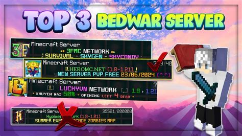 Top 3 Server Bedwar Tốt Hơn Cả Hypixel Minecraft Bedwar Gấu