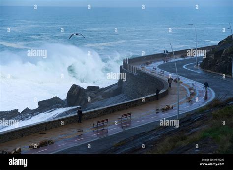 Paseo Nuevo, Donostia-San Sebastian Stock Photo - Alamy