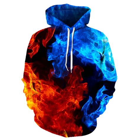 Hoodies Sweatshirts 3d Hoodie Sweatshirt Men Flame Jacket 3d