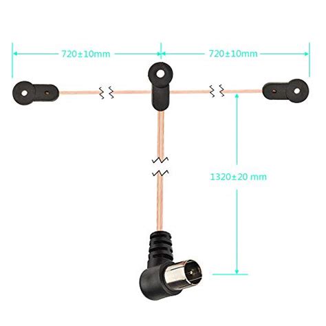 Bingfu Fm Antenna 75 Ohm Fm Dipole Antenna Indoor Fm Radio Antenna Am