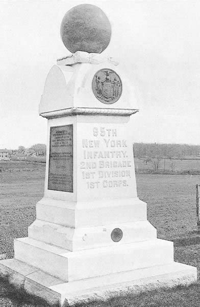 95th New York Infantry Regiment S Monument At Gettysburg New York State Military Museum And