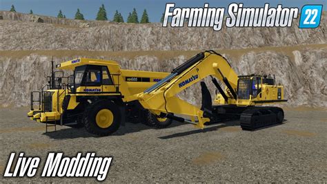 🔴live Modding 🚧komatsu Mods🚧 Farming Simulator 22 Mods Youtube