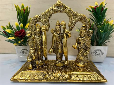 Buy Labhcart Metal Ram Darbar Statue Set For Home Temple Lord Ram