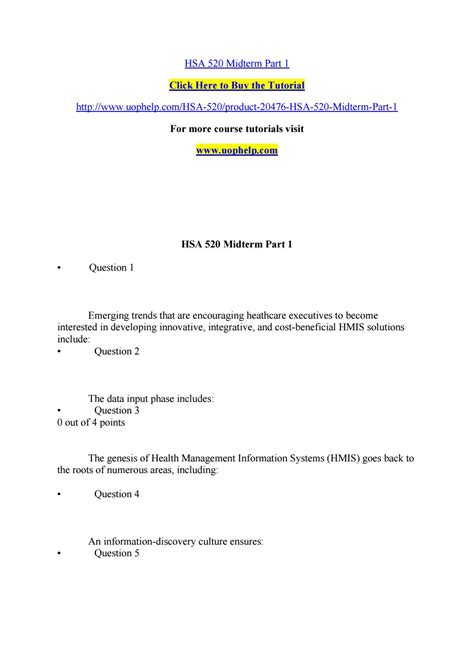 Hsa 520 Midterm Part 1 By Olym Opicgamesrio A U G U S T 2 0 1 Issuu