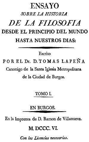 Tom S Lape A Ensayo Sobre La Historia De La Filosof A Desde El