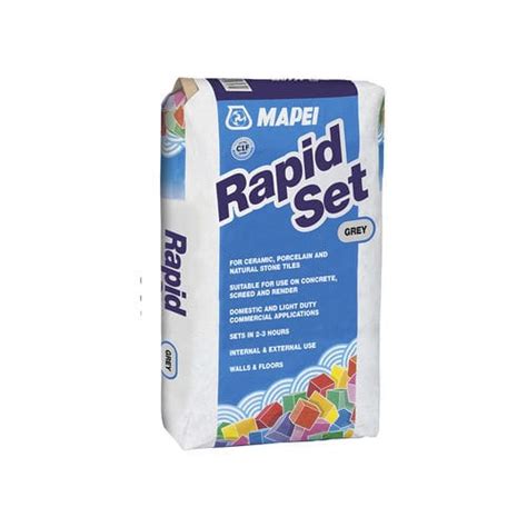 Fixing Adhesive Mortar RAPID SET MAPEI For Tile Synthetic Resin