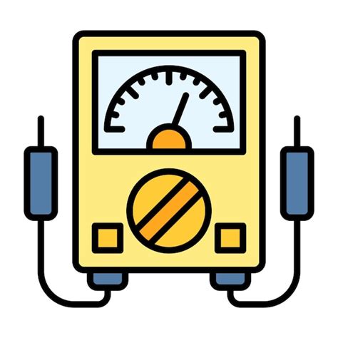 Premium Vector Voltmeter Flat Illustration