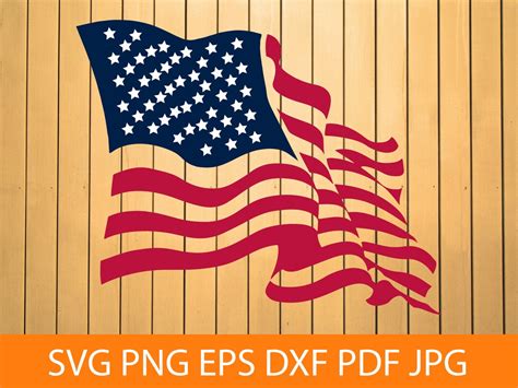 American Flag Svg Png Pdf American Waving Flag Svg Usa Flag Svg American Flag Clipart Files