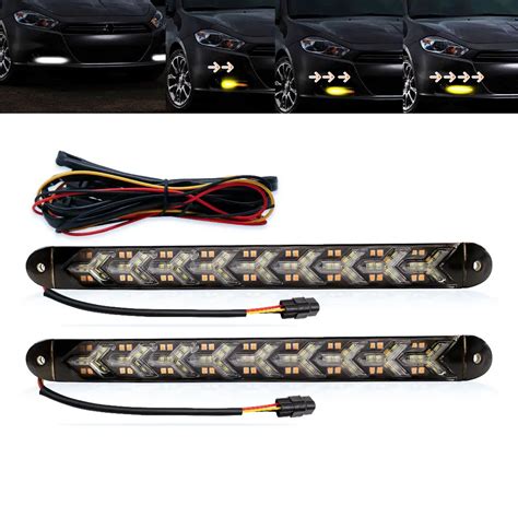 Ysy 2pcs 9led Car Daytime Running Light 12v Hid Drl Driving Turn Signal Fog Light White