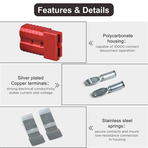 Snapklik 1 0 2 0 Gauge Wire Connectors 350A Battery Quick