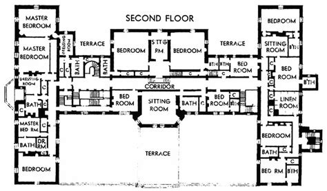 Oheka Castle, Cold Spring Hills, Huntington, NY 2nd Floor Plan