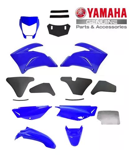 Kit Completo De Carenagem Azul Lander Original Yamaha Parcelamento