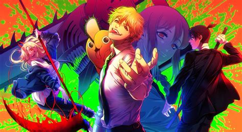 1280x700 Resolution Anime Chainsaw Man 4k Colorful Poster 1280x700