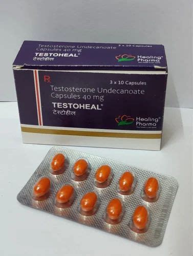 Testoheal Testosterone 40mg Capsule At Rs 195 Box Byramji Town