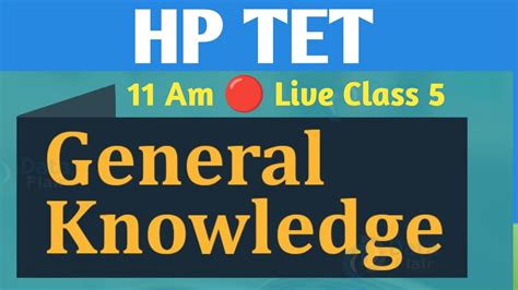 Hp Tet Preparation June Special Sunday Class For Tgt Jbt Tet Youtube