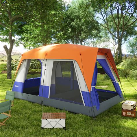 Camping Tent with Waterproof Rainfly Screen Panels