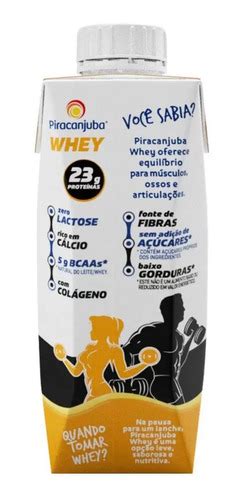 Kit Bebida Láctea Piracanjuba Whey Zero Lactose Sabor Banana