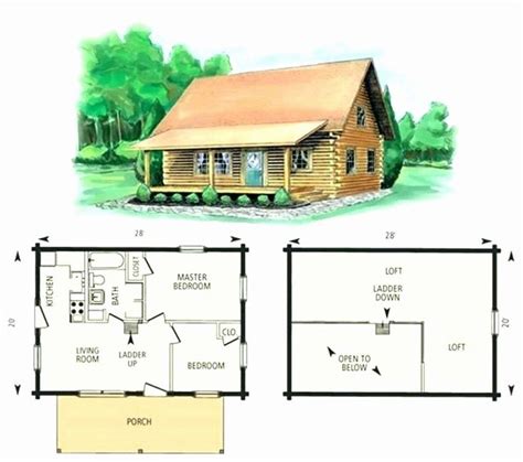 Small Cottage With Loft Floor Plans - floorplans.click