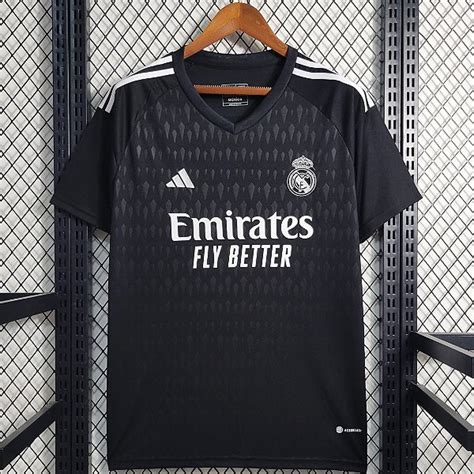 Nova Camisa Real Madrid Goleiro Preta Torcedor Masculina