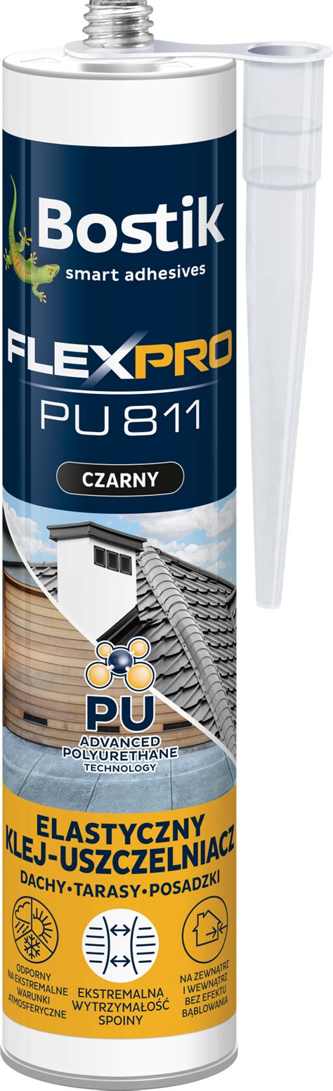 Klej montażowy uszczelniacz Flexpro PU811 300 ml czarny Bostik Leroy