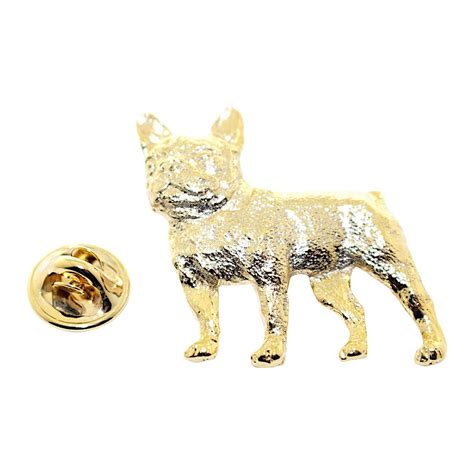 French Bulldog Pin ~ 24k Gold ~ Lapel Pin ~ Sarahs Treats And Treasures