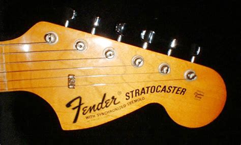 1970 Fender Stratocaster Headstock Logo Decal Ubicaciondepersonas