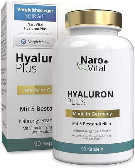 Hyalurons Ure Kapseln Hochdosiert Mg Hyaluron Pro Veganer Kapsel