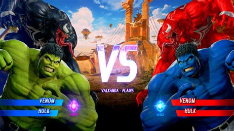 Venom Hulk Vs Red Venom Hulk Very Hard Ai Marvel Vs Capcon Youtube