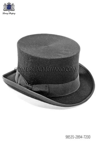 Gray Pure Wool Fabric Top Hat Mario Moreno Moyano Gray Fur Wedding