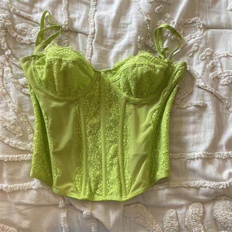 Urban Outfitters Women S Green Corset Depop