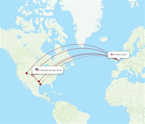 All Flight Routes From London To Colorado Springs Lhr To Cos Flight Routes