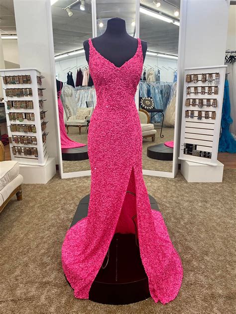 Sherri Hill 53450 Neon Pink Rsg Formals