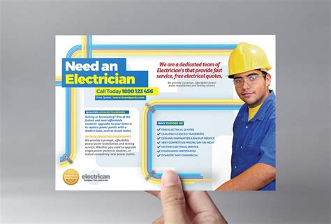 Electrician Flyer Template in PSD, Ai & Vector - BrandPacks