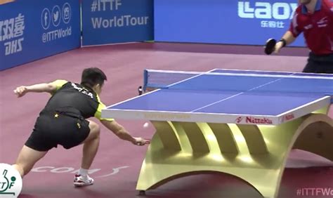 Un coup incroyable lors d un championnat de ping pong Vidéo Dailymotion