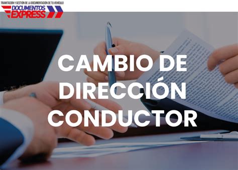 Notificación De Cambio De Dirección Del Conductor Documentos Express