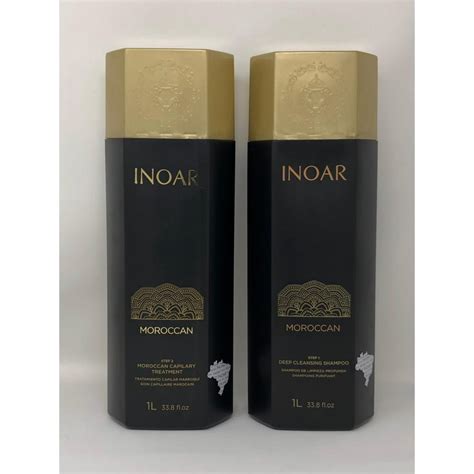 Inoar Inoar Brazilian Keratin Moroccan Blowout Treatment And Shampoo