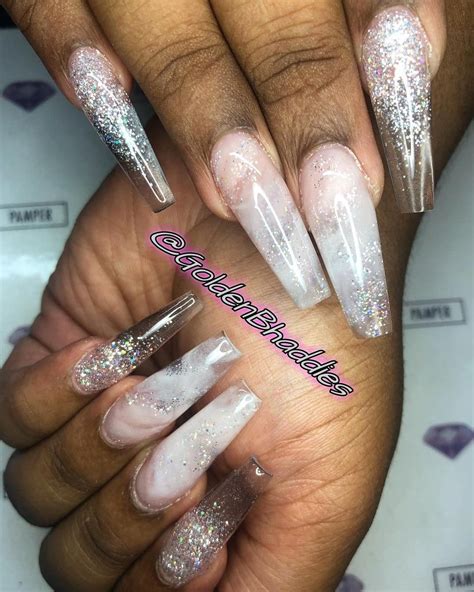 White And Clear Acrylic Nails Designs Weve Shown You A Couple Of