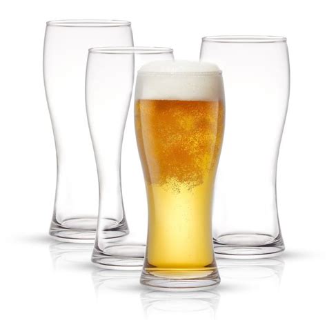 Joyjolt Callen Pilsner Beer Glass Set Of 4 Craft Beer Glass Walmart