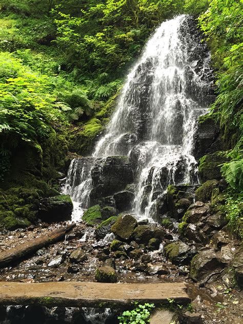 Hiking Through Wahkeena Canyon To Fairy Falls In The Columbia River Gorge