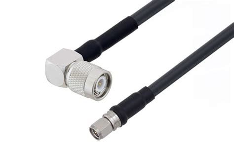 Tnc Male Right Angle To Sma Male Low Loss Cable Using Lmr 240 Uf Coax