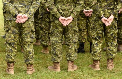 Canada Military Uniform. Canadian Troops Stock Image - Image of green ...