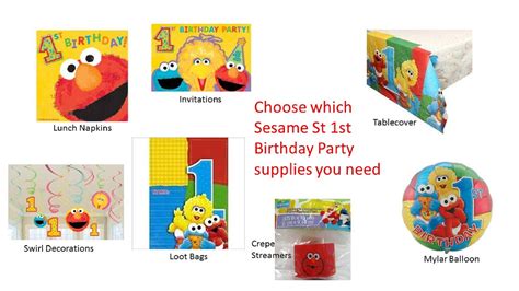 Sesame Street 1st Birthday Supplies