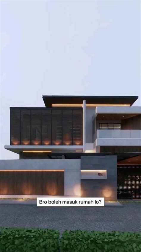 Luxury modern front elevation exterior view of residentil building ...