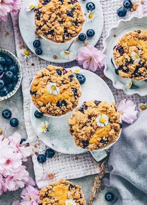 Blaubeer Muffins Mit Streuseln Vegan Einfach Bianca Zapatka Rezepte